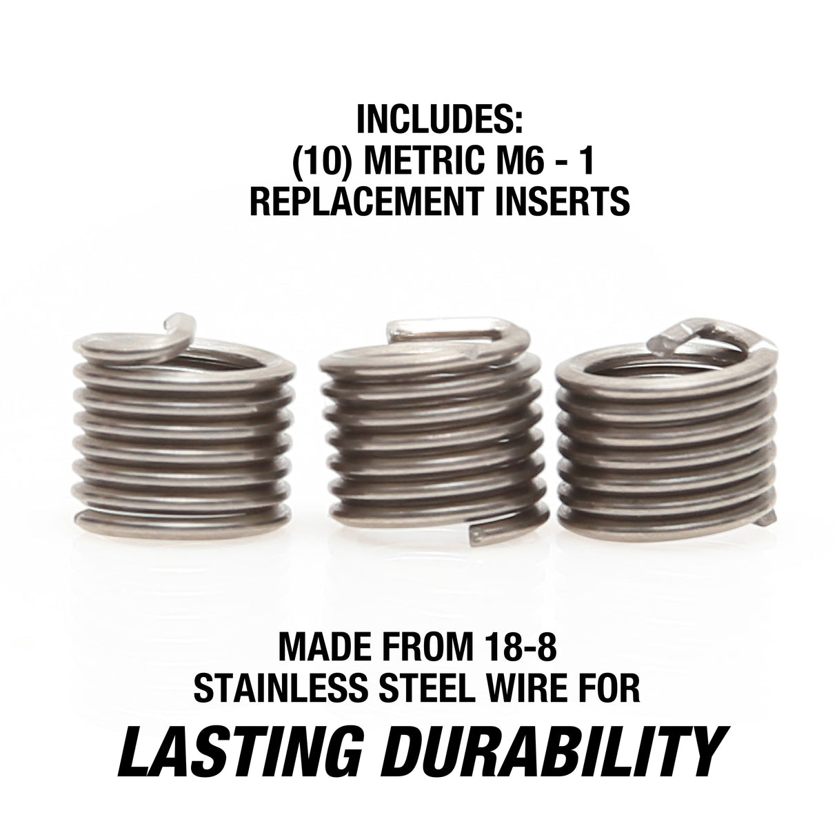 OEMTOOLS 25627 Thread Repair Insert - Metric M6 - 1 (10 Piece) Additional Image 1