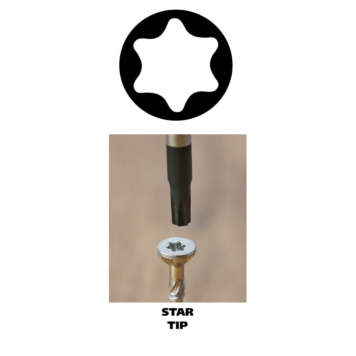 GreatNeck 73225 T25 x 5 Inch Star Round Shank Screwdriver Additional Image 5