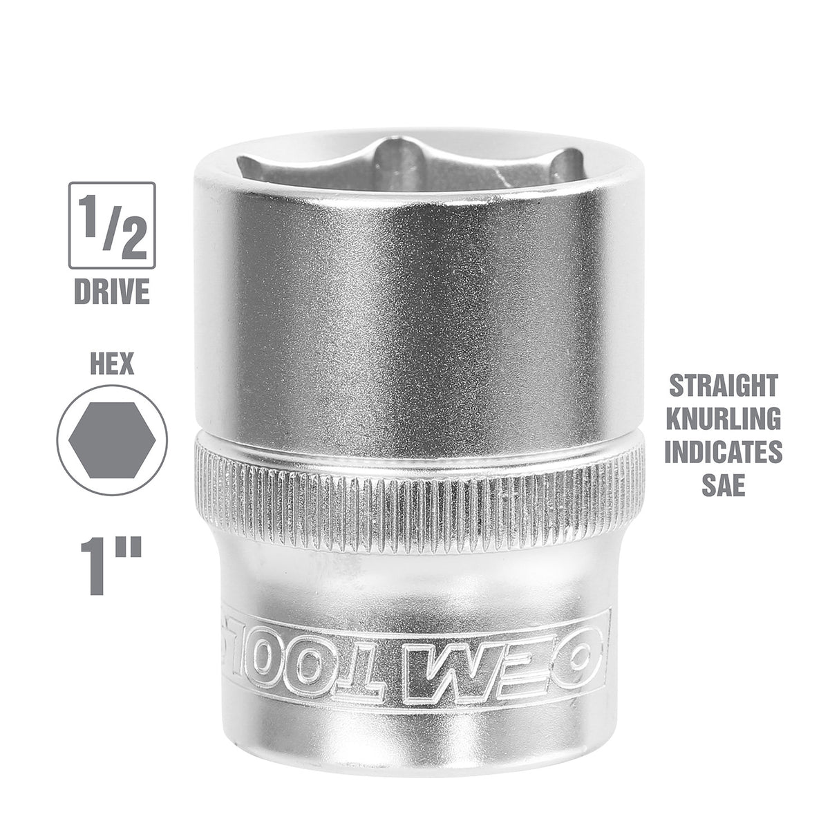OEMTOOLS 22368 1 Inch 1/2 Inch Drive Socket Additional Image 1