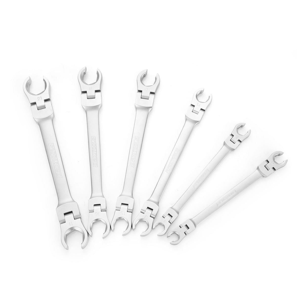 OEMTOOLS 22064 6 Piece Flex Head Flare Nut Wrench Set (Metric) Additional Image 1