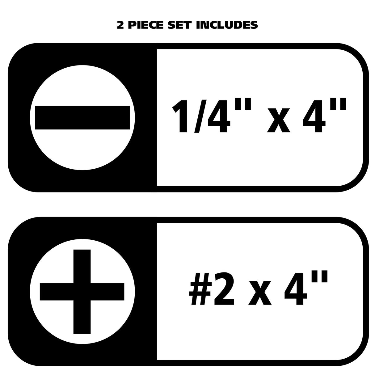 GreatNeck 73770 #2 and 1/4 Inch Driver Set (2 Piece) Additional Image 6