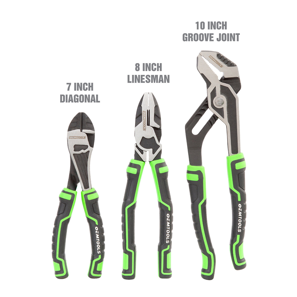 OEMTOOLS 22647 3 Piece Mechanic's Pliers Set Additional Image 1