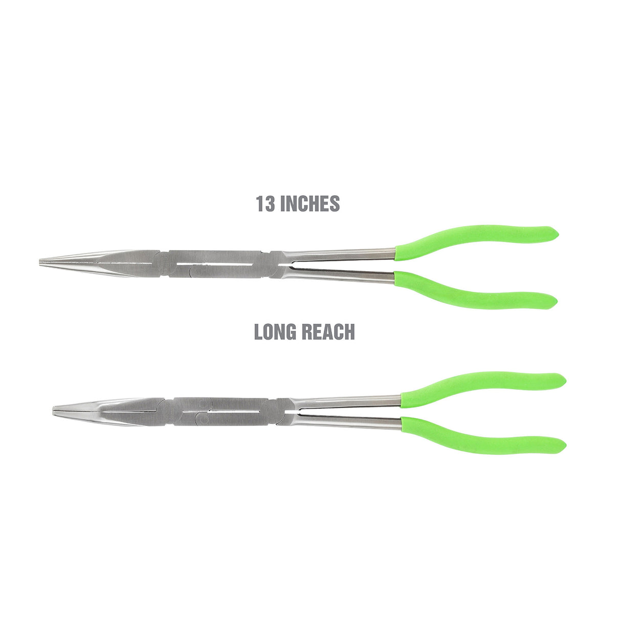 OEMTOOLS 22632 13 Inch 2 Piece X-Type Long Nose Pliers Set Additional Image 1