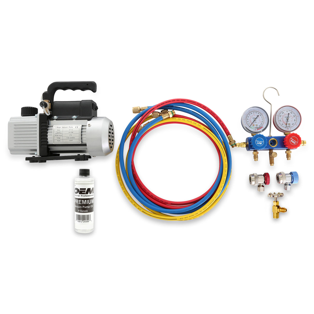 OEMTOOLS 68950 Starter A/C Vacuum Pump Kit - R134a Additional Image 1