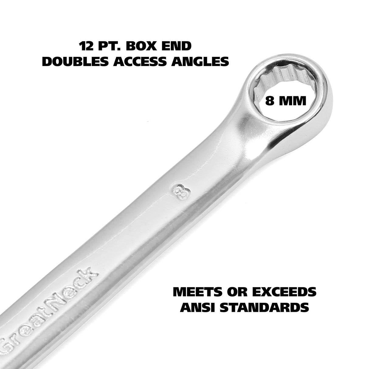 GreatNeck Combination Wrench Metric (8 mm) Additional Image 3