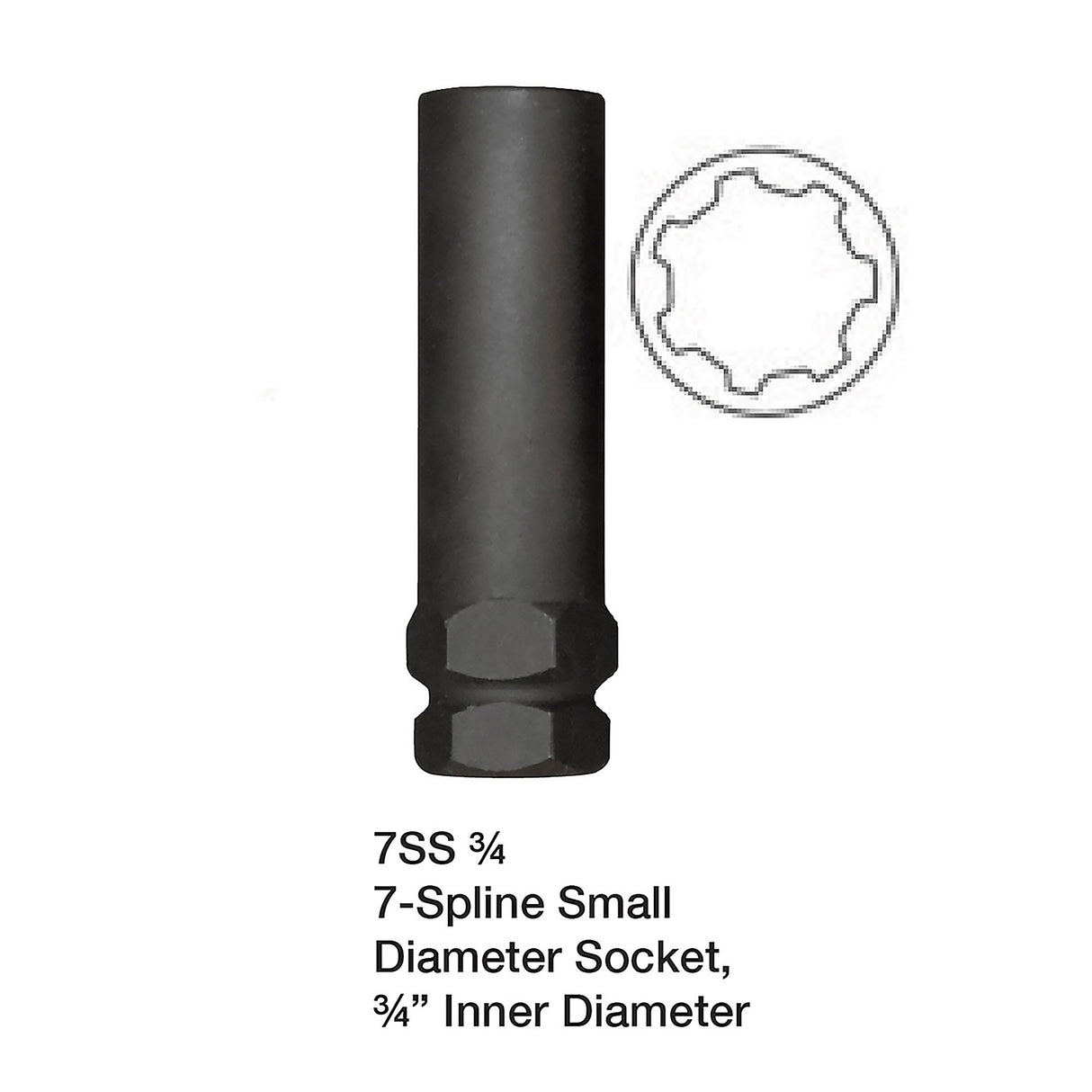 OEMTOOLS 24447PPK3 7SS 3/4in. 7-Spline (3-Pack) Main Image