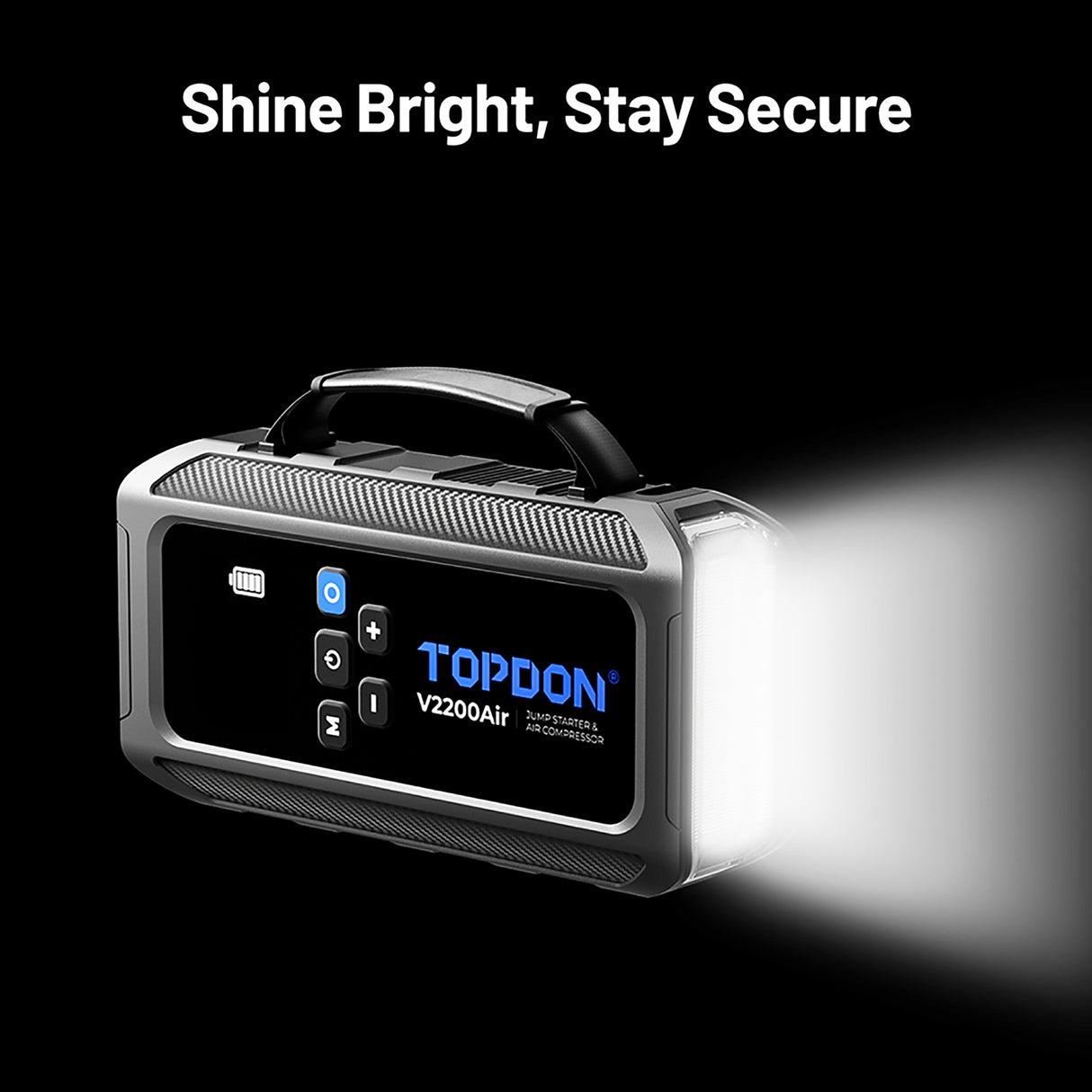 TopDon V2200AIR 2-in-1 2200 Peak Amp Jump Starter and Tire Inflator Additional Image 1