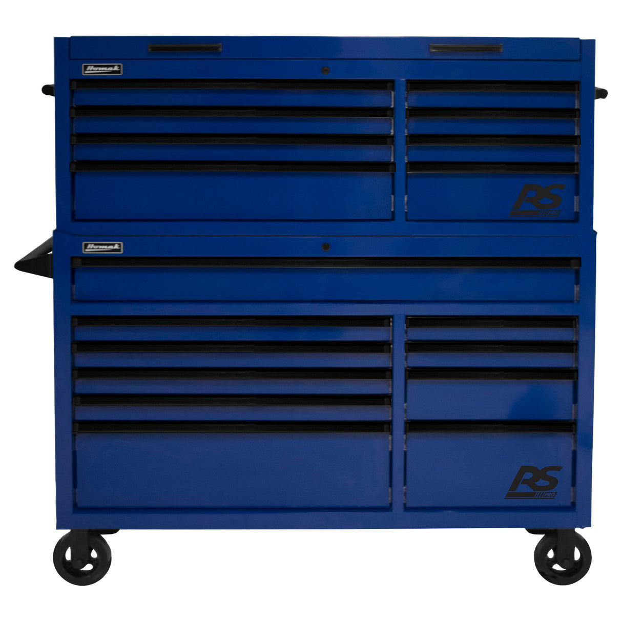 Homak 54in. RS Pro 8 Drawer Top Chest-Blue Additional Image 1