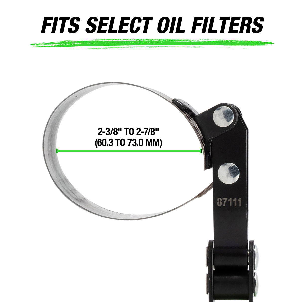 OEMTOOLS 87111 Professional Swivel Oil Filter Wrench (2-3/8in. - 2-7/8in.) Additional Image 1