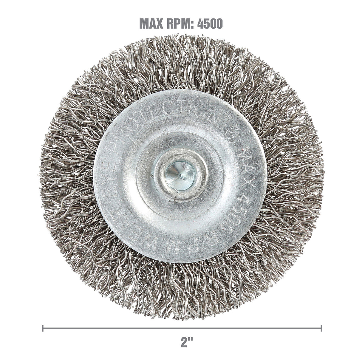 OEMTOOLS 26508 2in. Coarse Wire Wheel Brush Additional Image 2