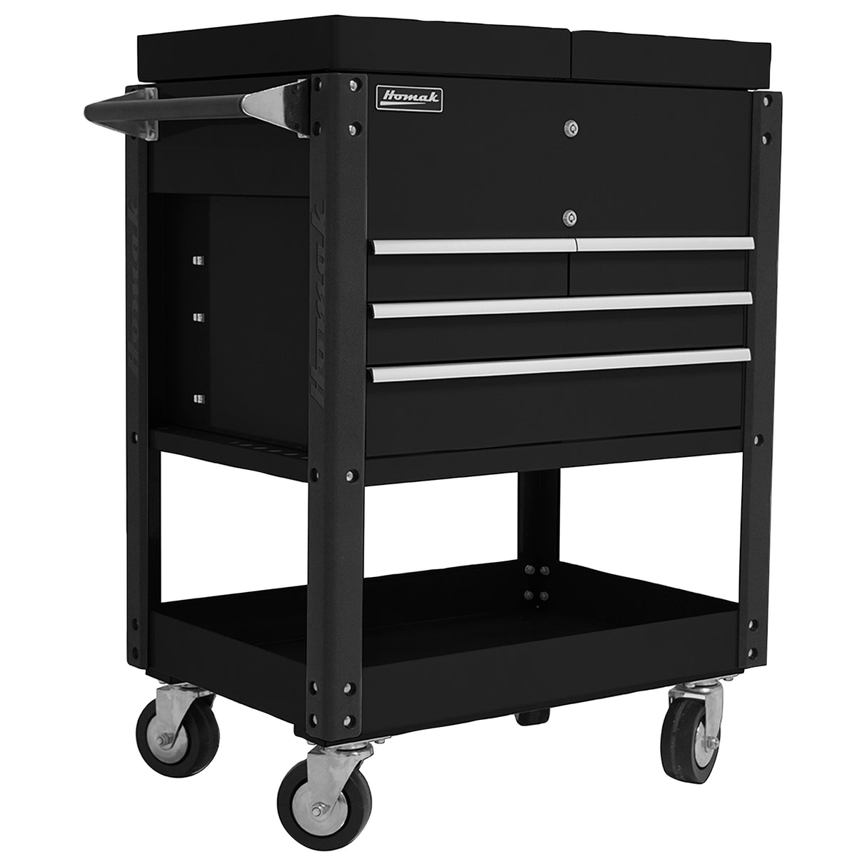 Homak 35in. 4 Drawer Slide Top Cart Main Image