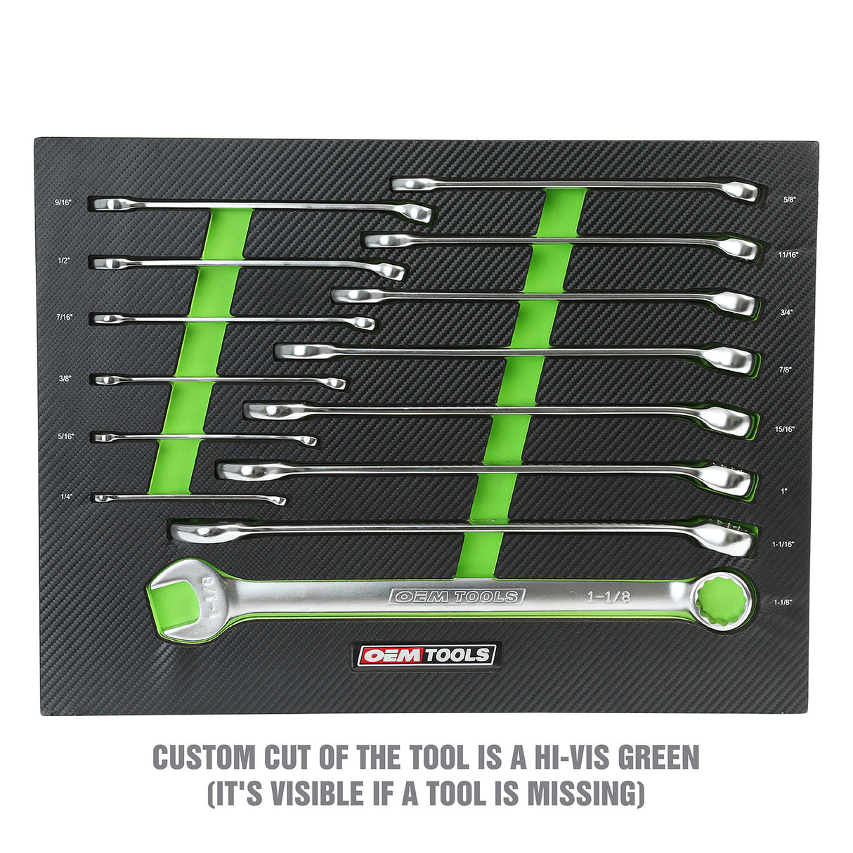 OEMTOOLS 23993 14 Piece Combo Wrench Set (SAE) Additional Image 2