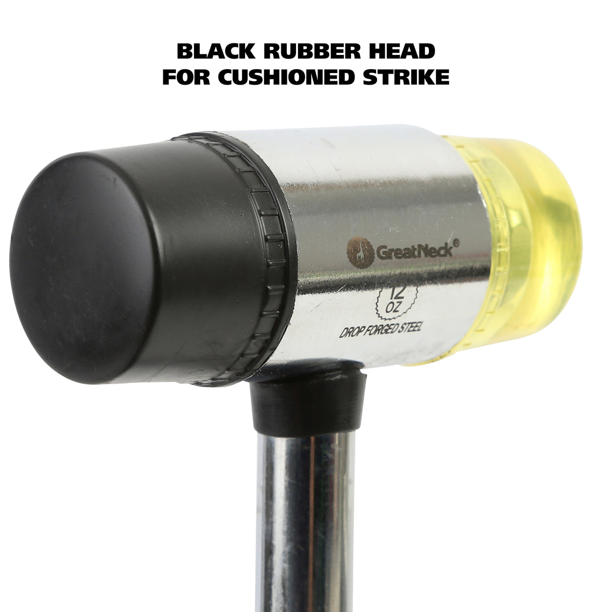 GreatNeck 55PM Steel Plastic/Rubber Mallet (12 Oz.) Additional Image 2
