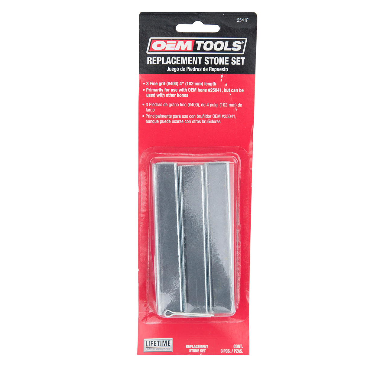 OEMTOOLS 2541F Replacement Stone Set, 3 Piece 4in. Fine Grit Additional Image 1