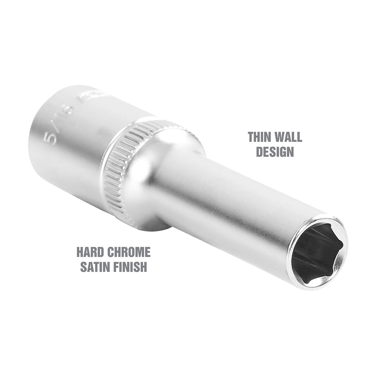 OEMTOOLS 22341 5/16 Inch 3/8 Inch Drive Deep Wall Socket Additional Image 2