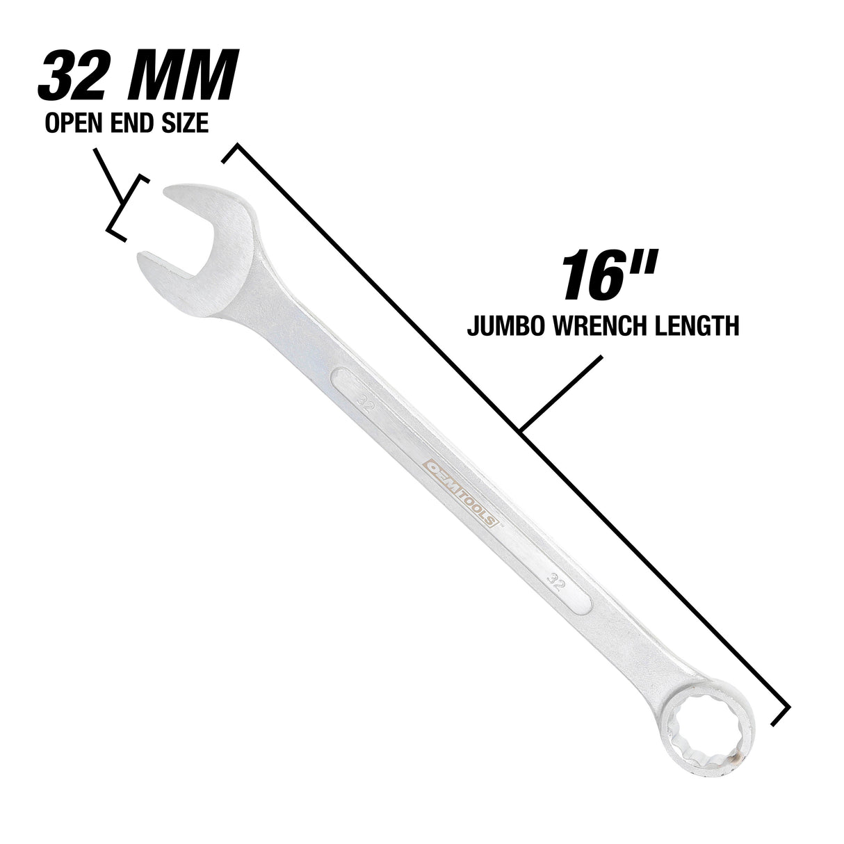 OEMTOOLS 22129 32 mm Jumbo Combination Wrench Additional Image 2