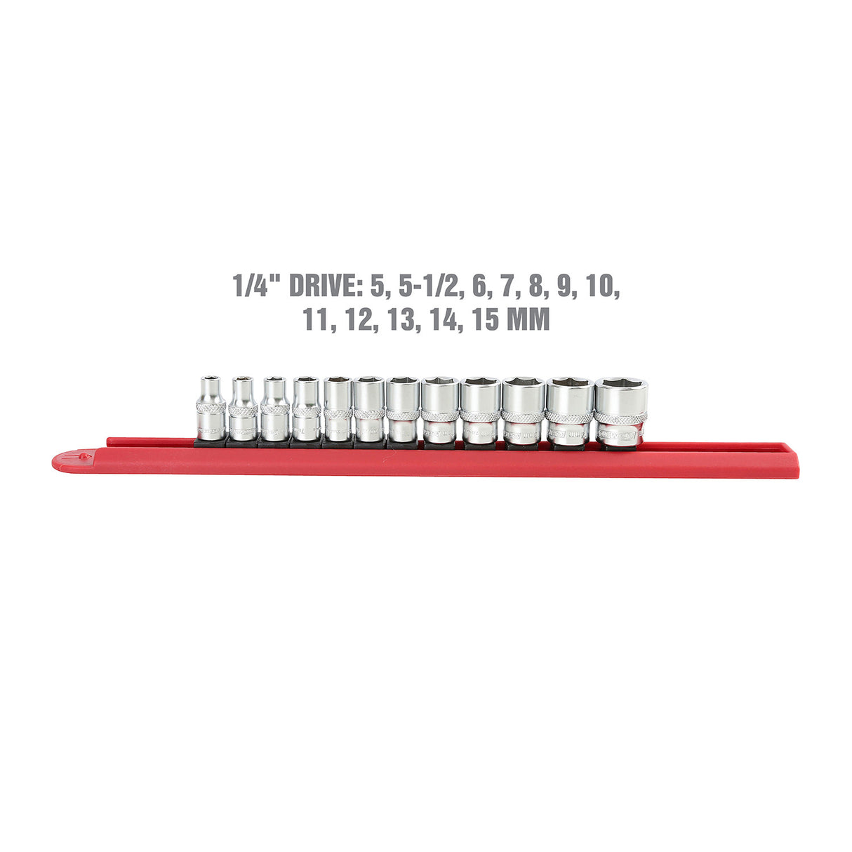 OEMTOOLS 22950 12 Pc 1/4in. Drive Socket Set (Metric) Additional Image 2