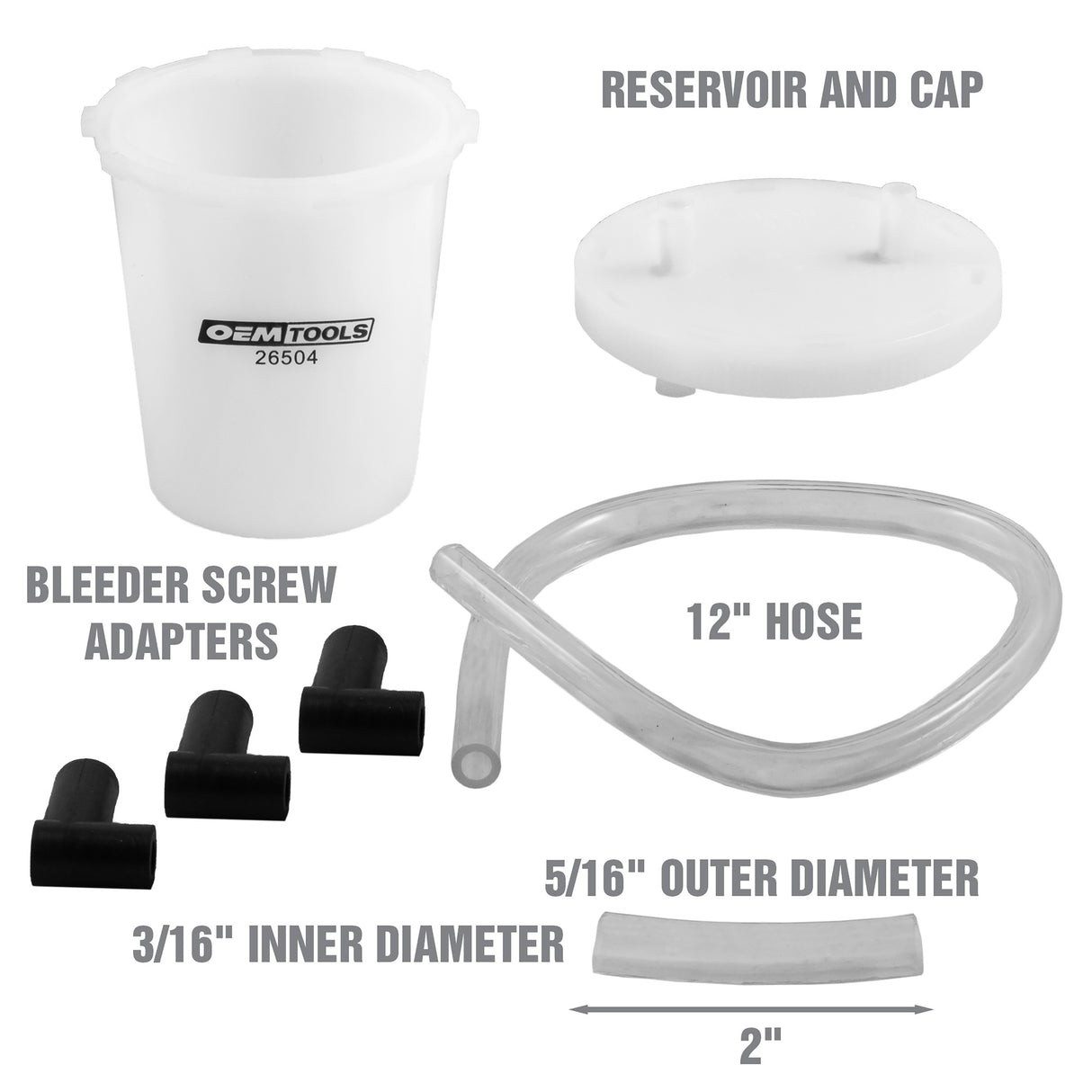 OEMTOOLS 26504 Brake Bleeding Kit Additional Image 1