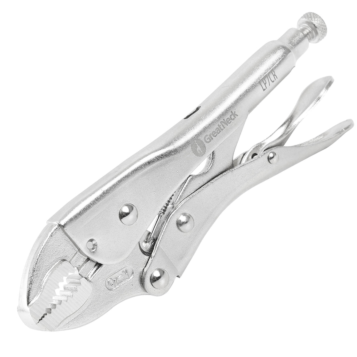 GreatNeck LP7CR 7 Inch Curved Jaw Locking Pliers Main Image