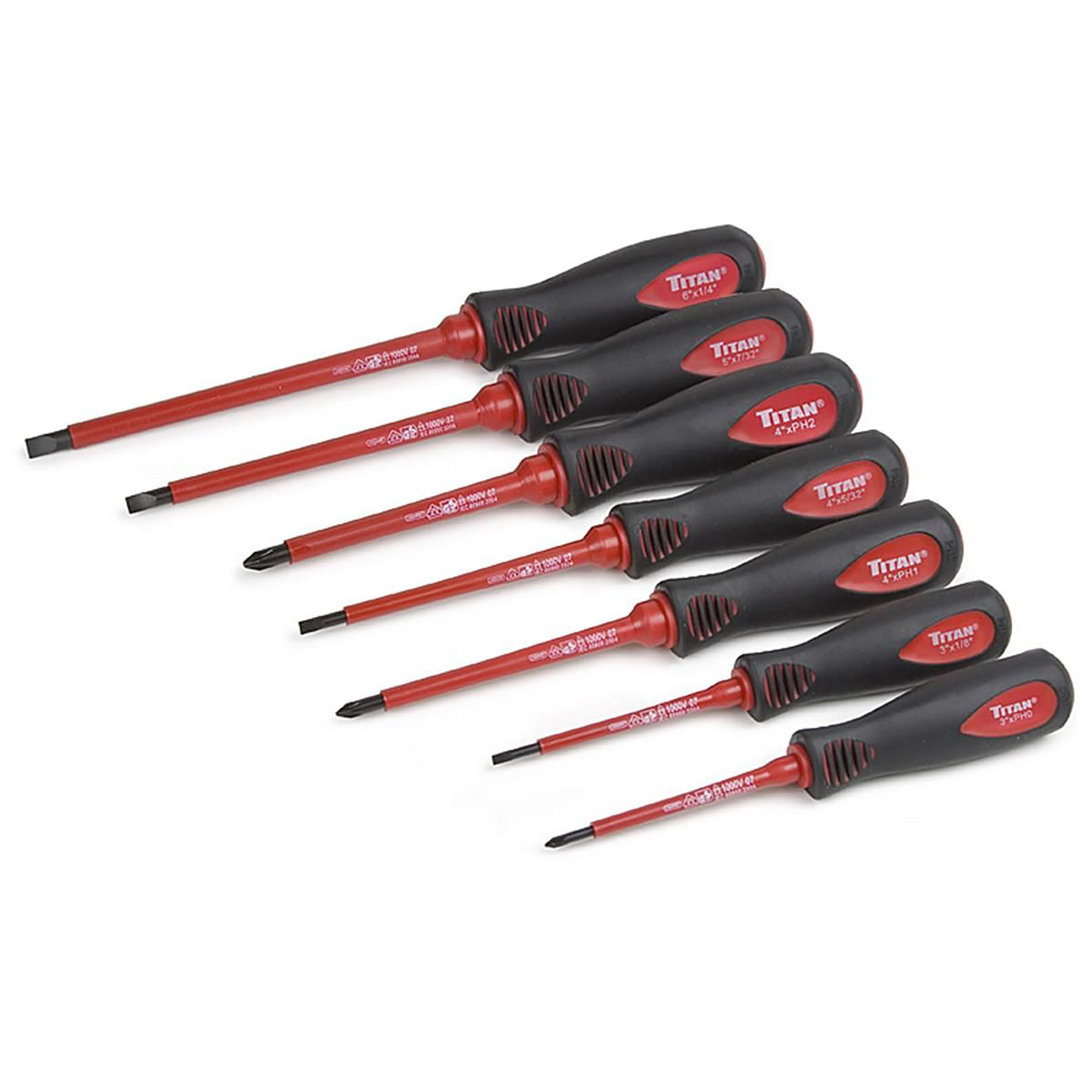 Titan 17237 7 Pc. Insulated Electrician Screwdriver Set Main Image