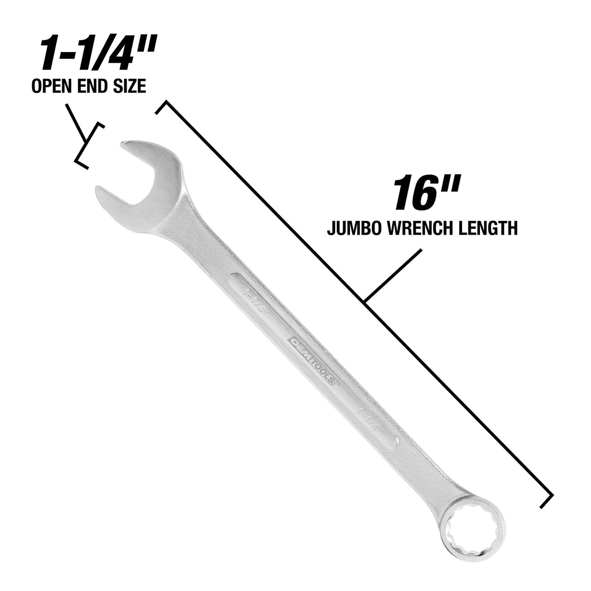 OEMTOOLS 22104 1-1/4in. Jumbo Combination Wrench Additional Image 2