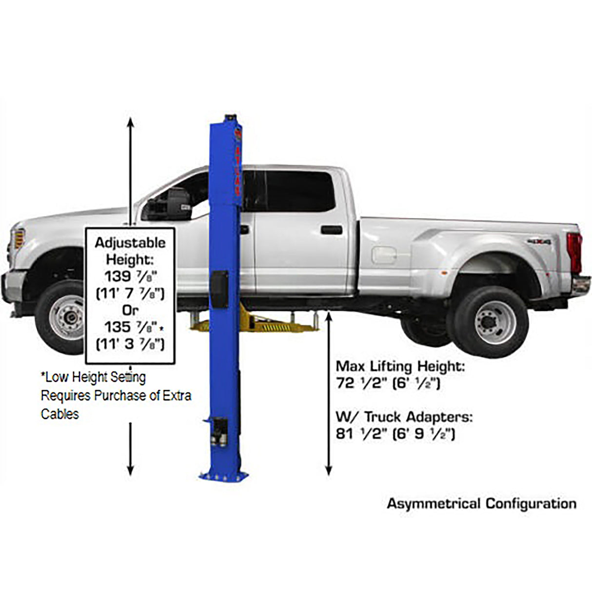 Atlas Equipment Platinum PVL10 10,000 Lb. 2-Post Lift Additional Image 5