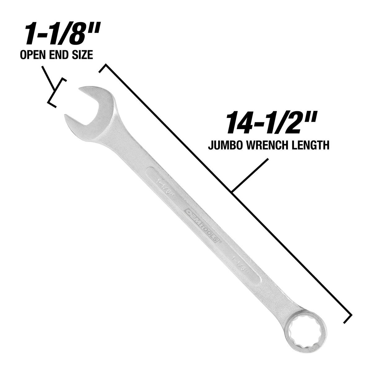 OEMTOOLS 22103 1-1/8in. Jumbo Combination Wrench Additional Image 2
