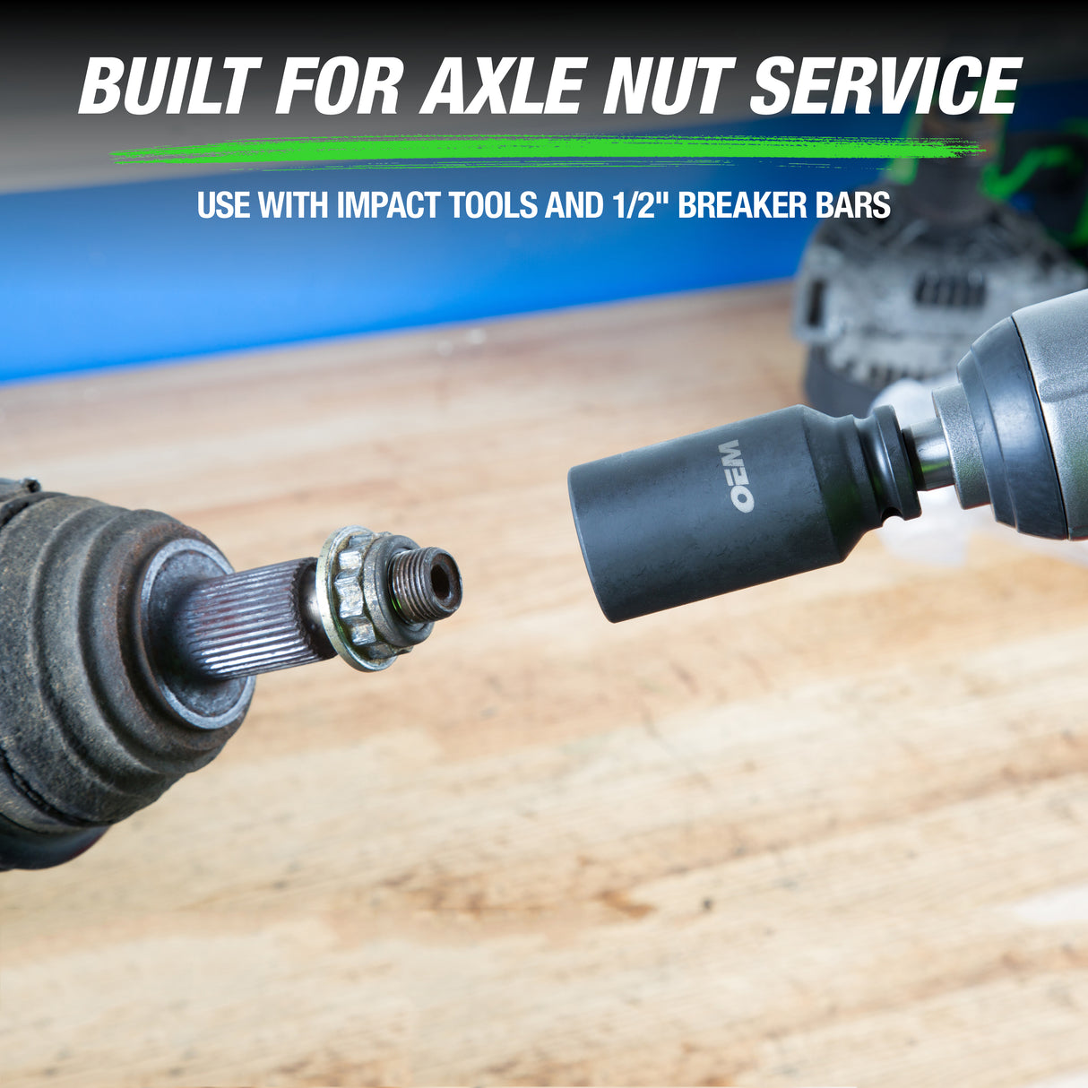OEMTOOLS 37321 12 Pt. Axle Nut Socket Set Additional Image 4