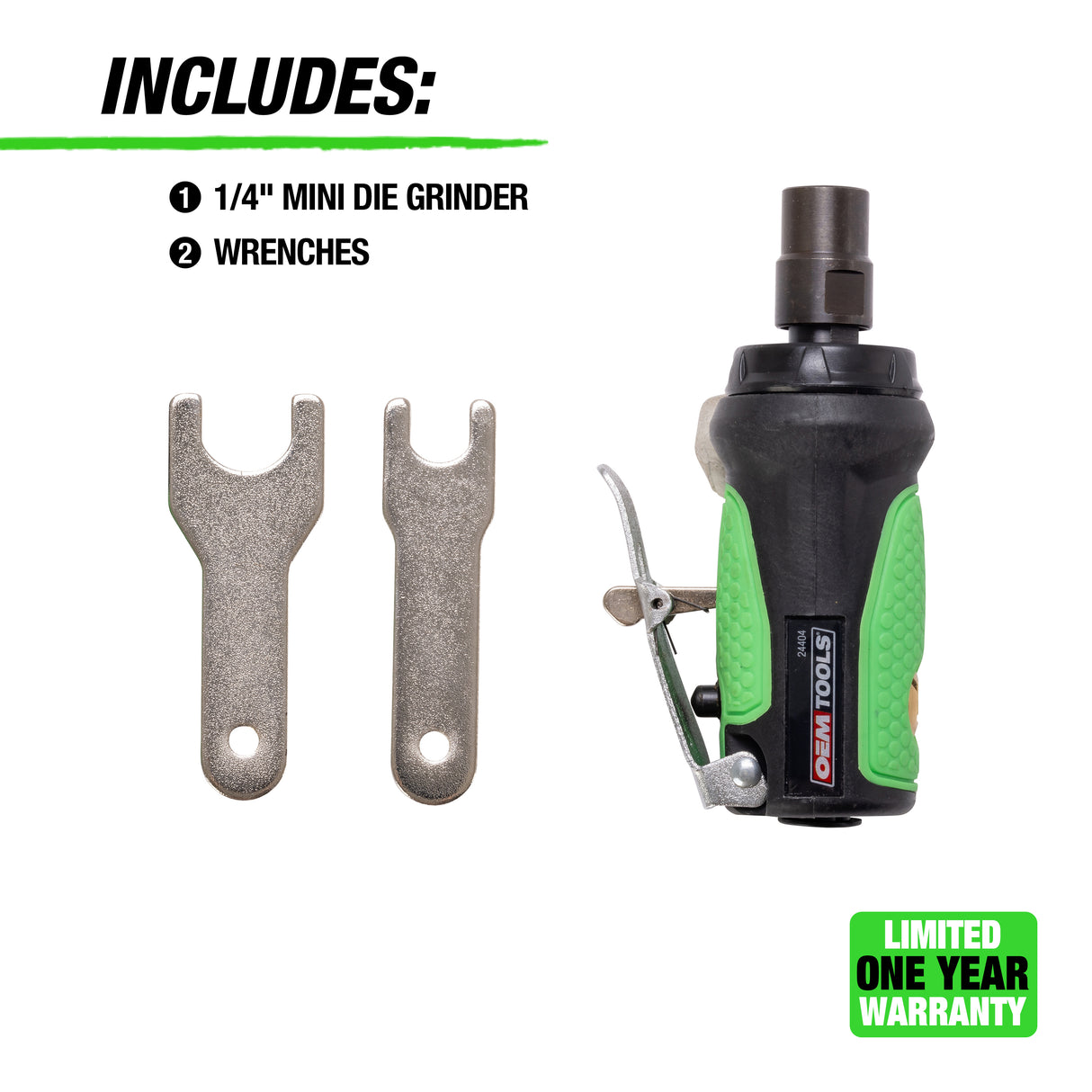 OEMTOOLS 24404 1/4 Inch Straight Air Die Grinder Additional Image 3