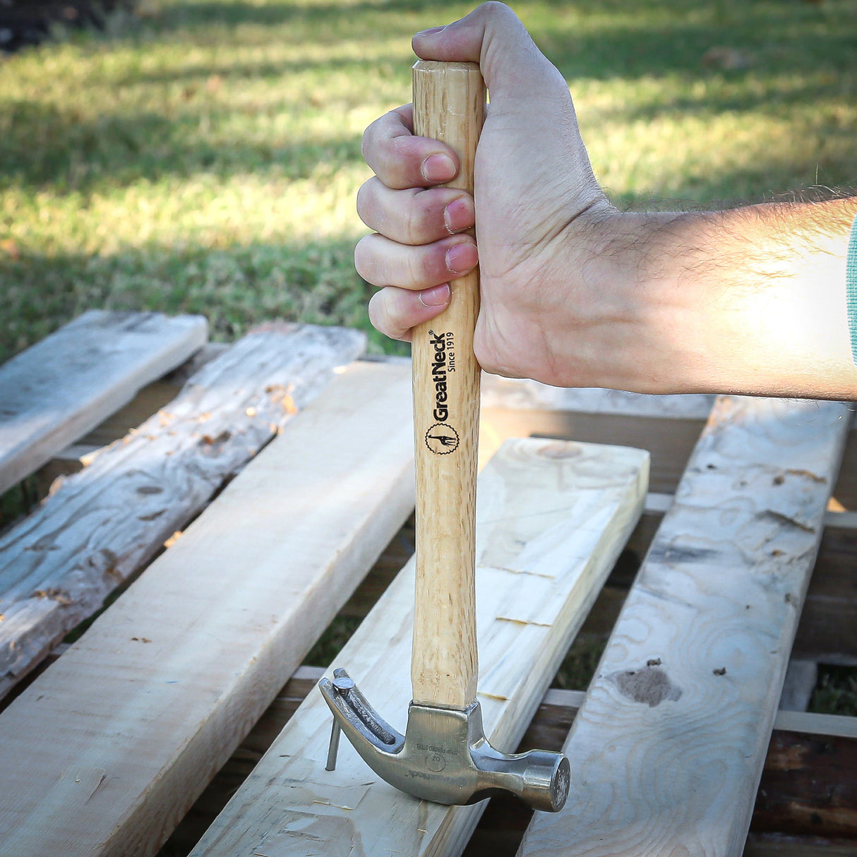 GreatNeck M8C Curved Claw Hammer (8 Oz.) with Hardwood Handle Additional Image 9