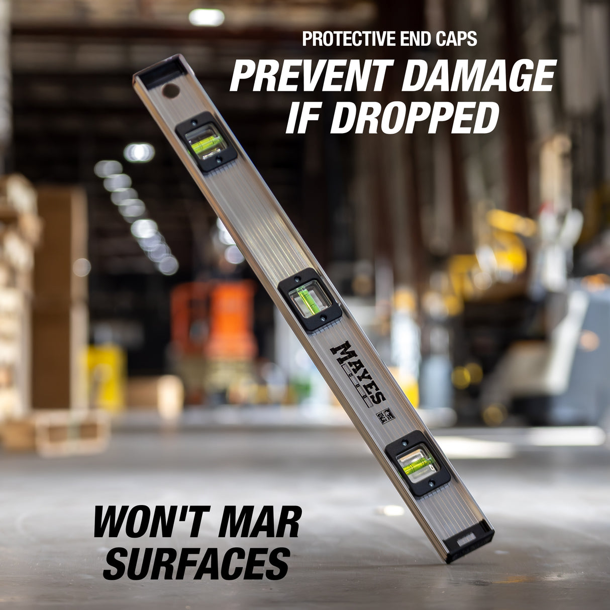 Mayes 10112 Aluminum I-Beam Level (24 Inch) Additional Image 6