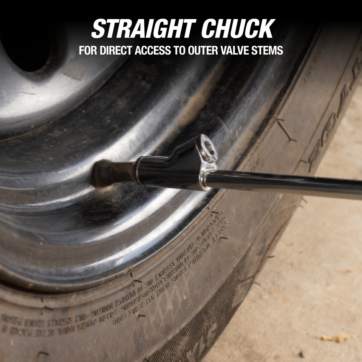 OEMTOOLS 24413 Dual Foot Air Chuck with Comfort Grip Handle Additional Image 2