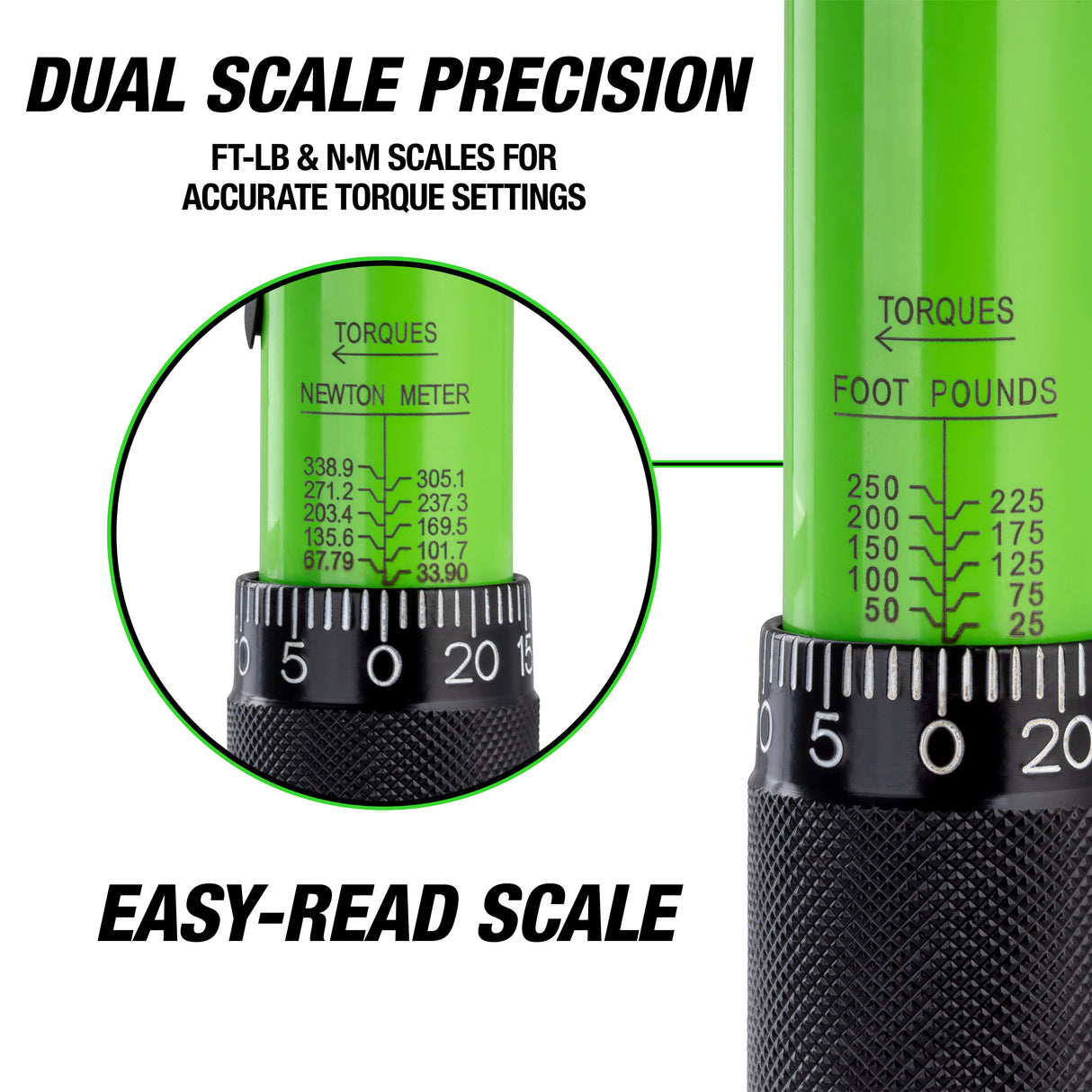 OEMTOOLS 25695 1/2in. Drive Torque Wrench (25-250 Ft/Lb.) Additional Image 3