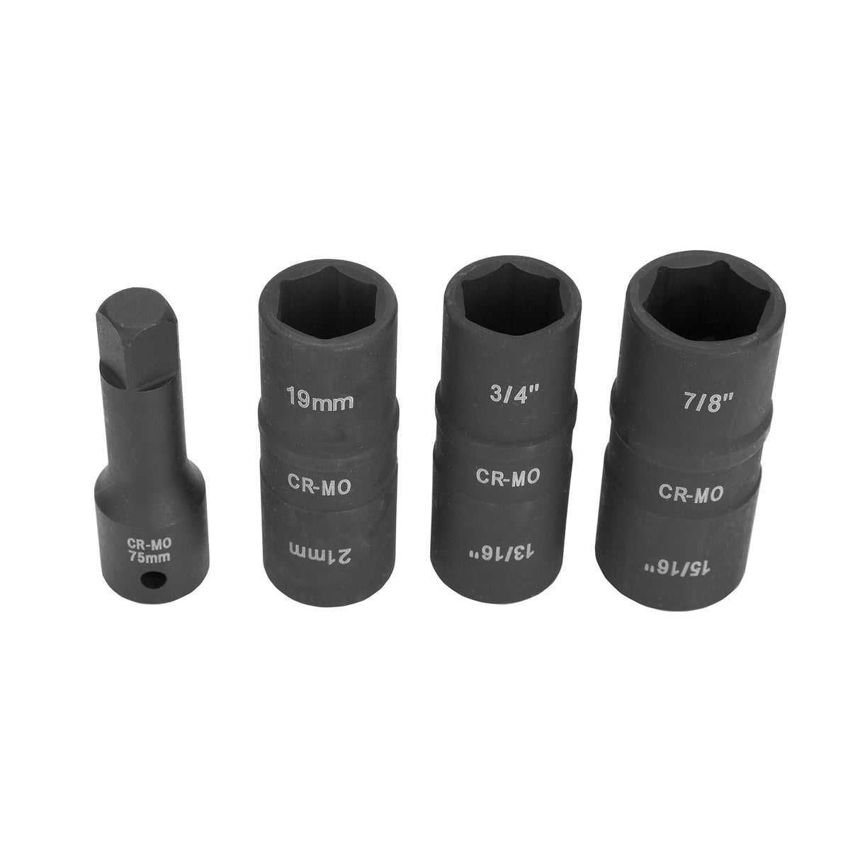 OEMTOOLS 24223 4 Piece 1/2 Inch Impact SAE & Metric Flip Socket Set Additional Image 2