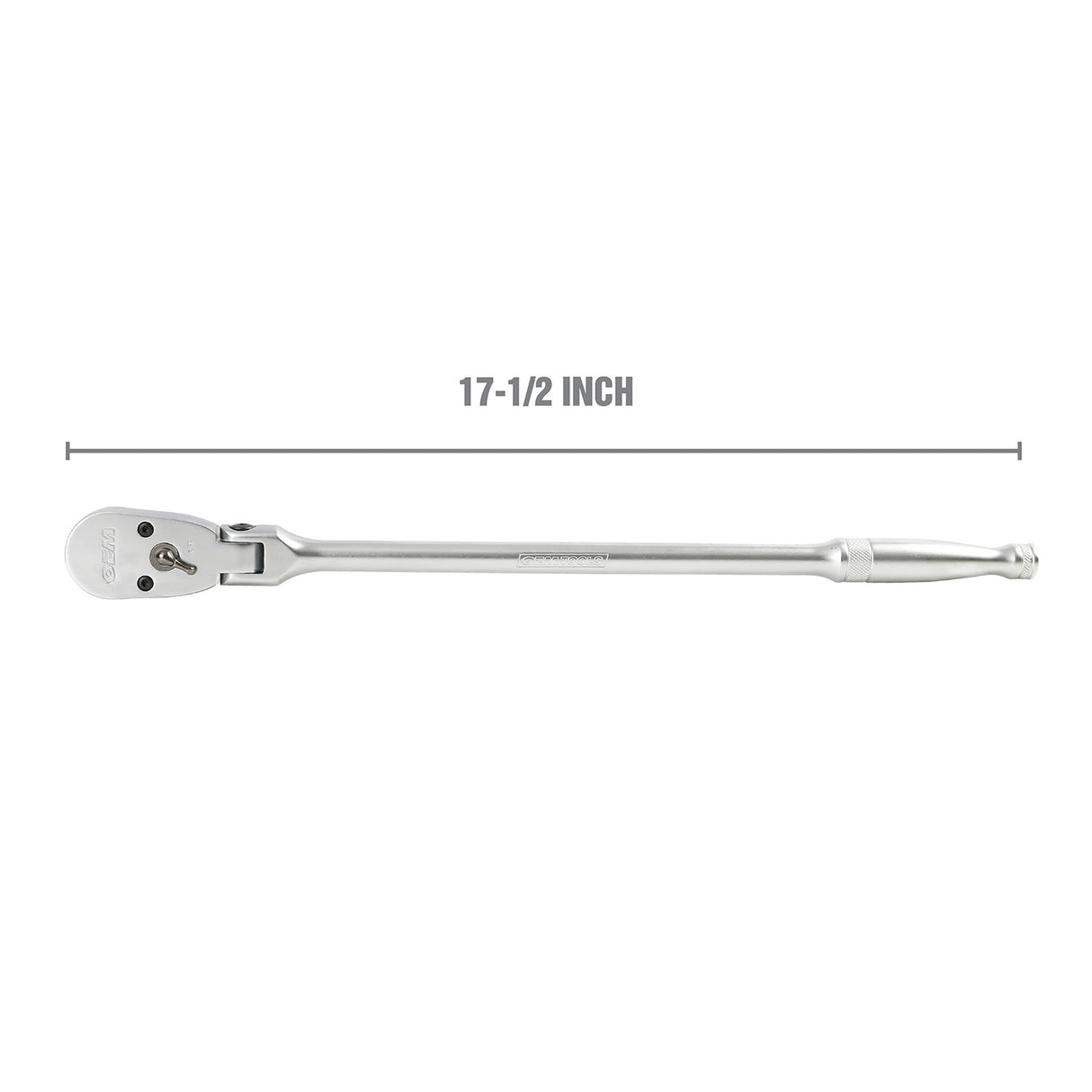 OEMTOOLS 22921 1/2 Inch Drive Ratchet with Long Handle and Flexible Head (17-1/2 Inch) Additional Image 1