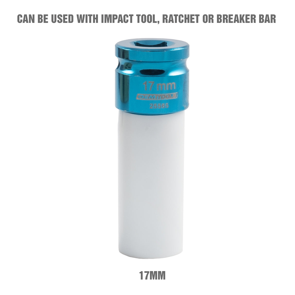 OEMTOOLS 25565 1/2in. Drive 17 mm Non-Marring Lug Nut Socket Additional Image 1