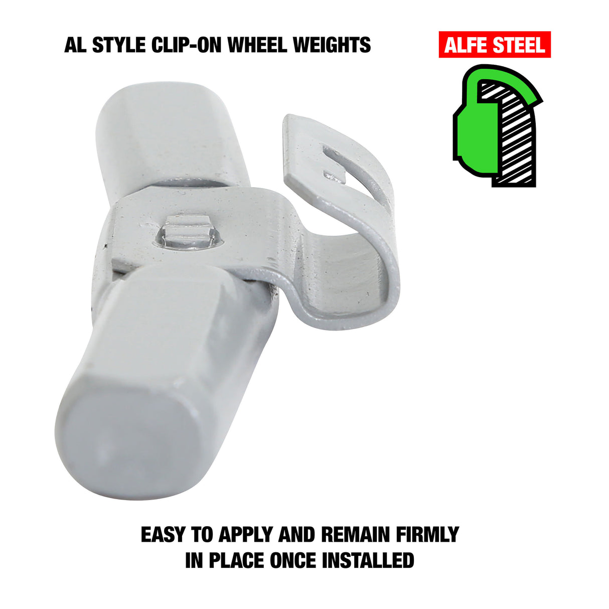 OEMTOOLS 23252 2.25 oz. AL Style Steel Wheel Weigh - 1 Box of 25 Additional Image 2