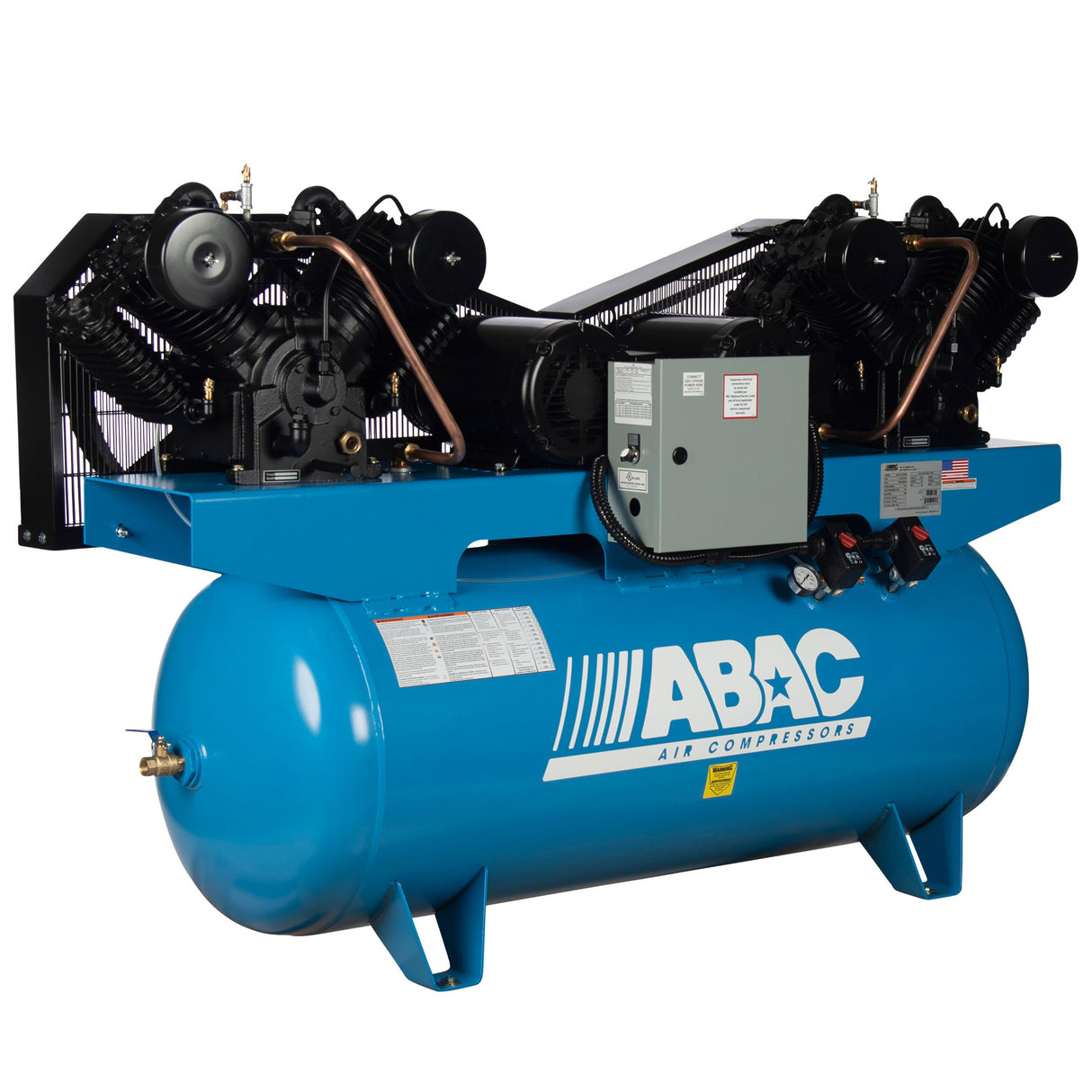 ABAC ABC10-43200HD 10 HP Duplex 2x10 460V 3Ph Air Compressor Additional Image 3