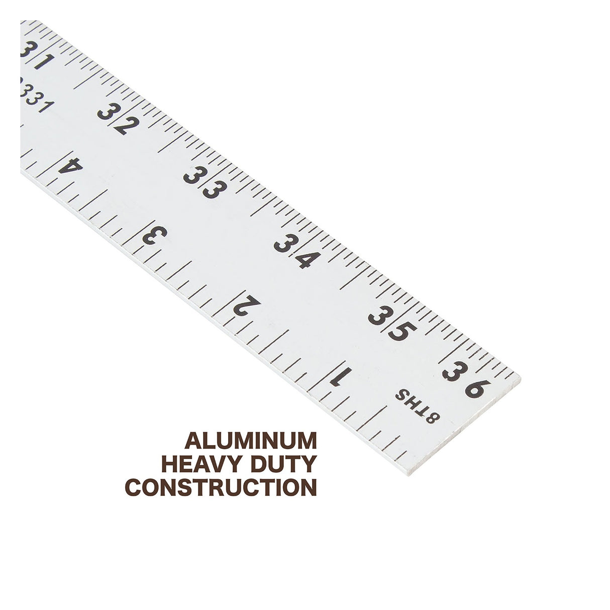Mayes 10331 36 Inch x 1-1/8 Inch Heavy Duty Aluminum Yardstick Additional Image 2
