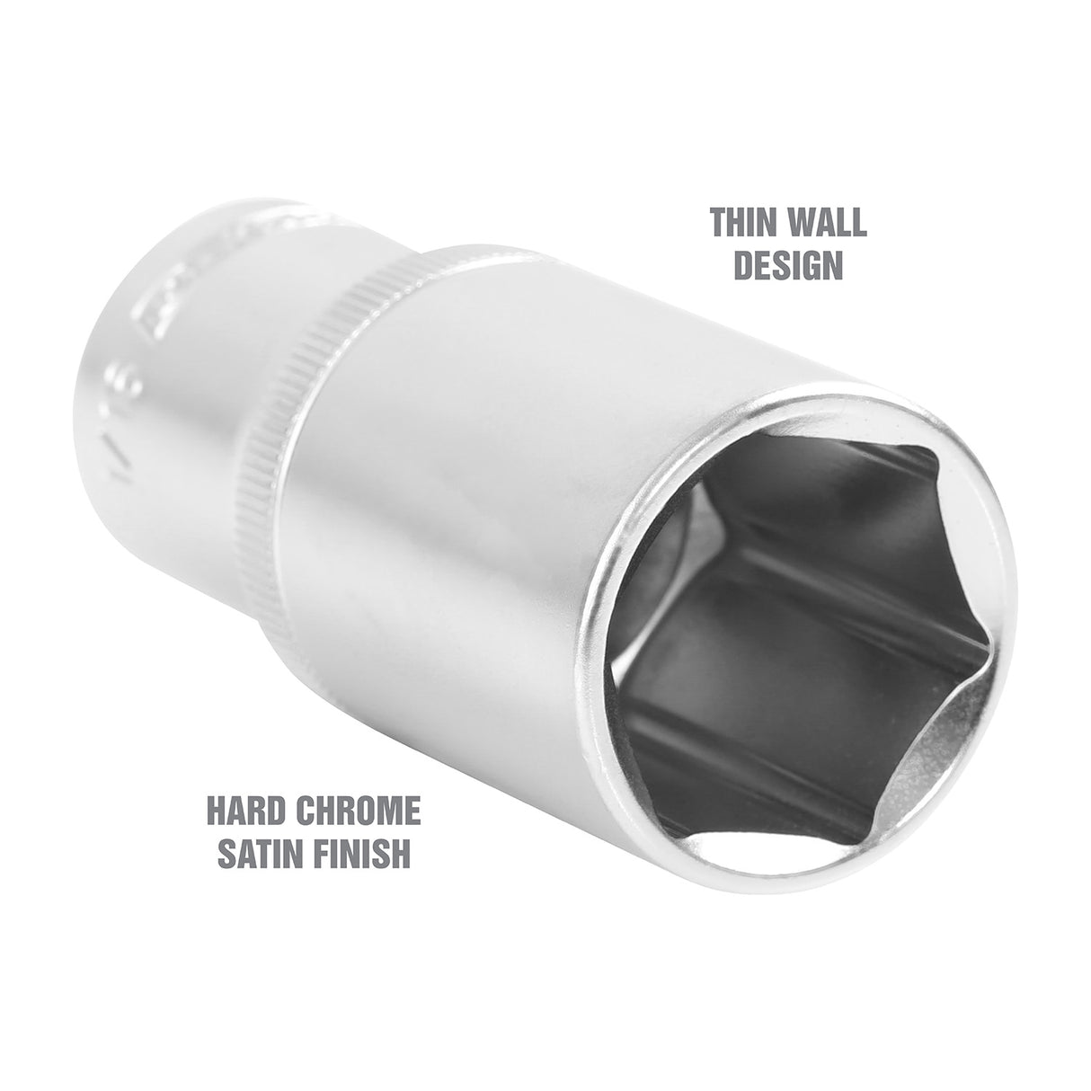 OEMTOOLS 22429 1/2 Inch Drive 6 Pt. Deep Wall Socket (1-1/16 Inch) Additional Image 2