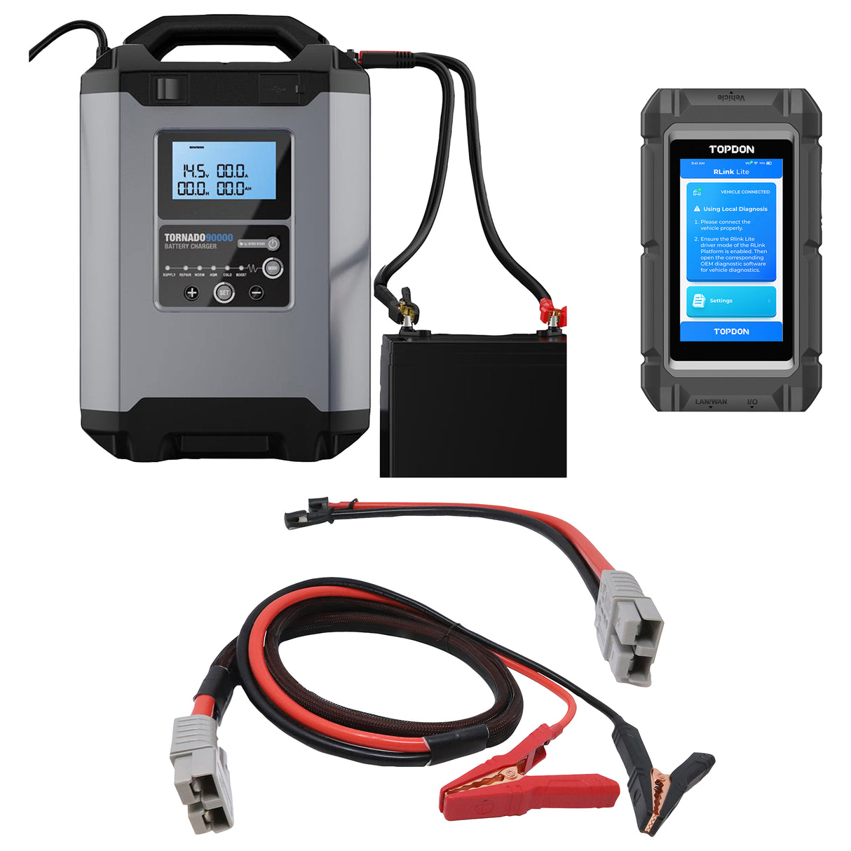 TopDon Programmer and Power Supply Bundle Main Image