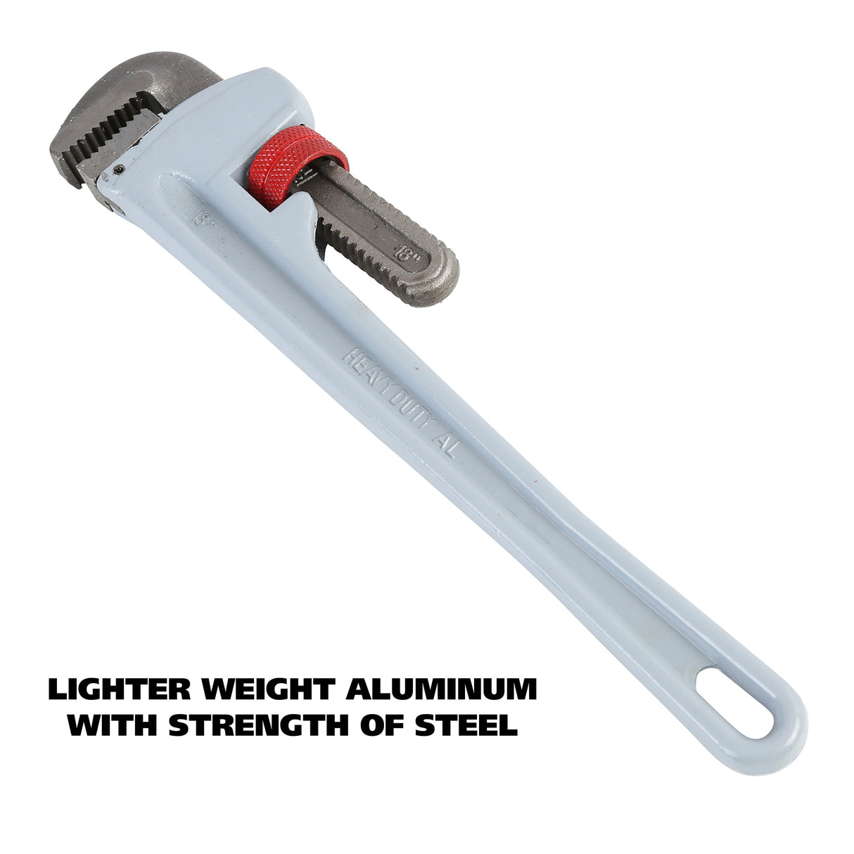 GreatNeck APW18 Aluminum Pipe Wrench (18 Inch) Additional Image 3