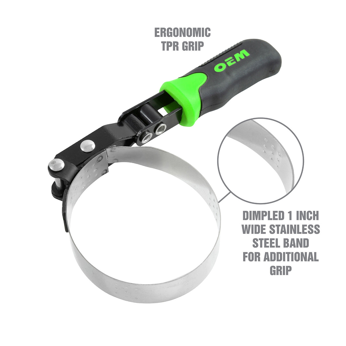 OEMTOOLS 25371 Swivel Oil Filter Wrench (3-7/16in. to 3-3/4in.) Additional Image 2