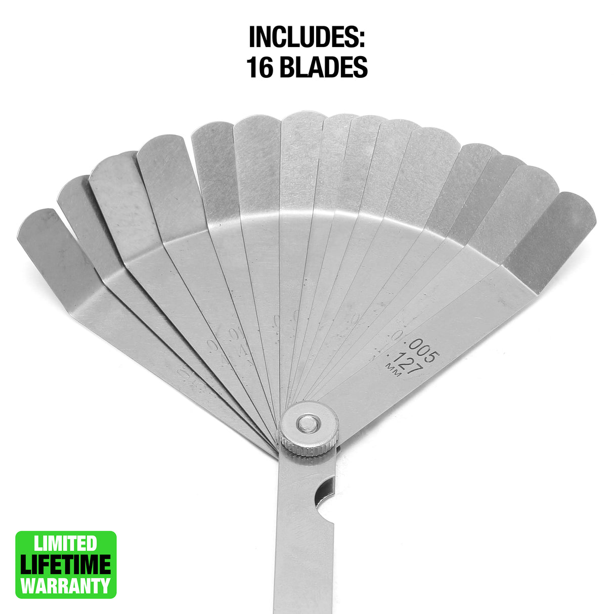 OEMTOOLS 25349 Offset Feeler Gauge with 16-Blade Additional Image 1