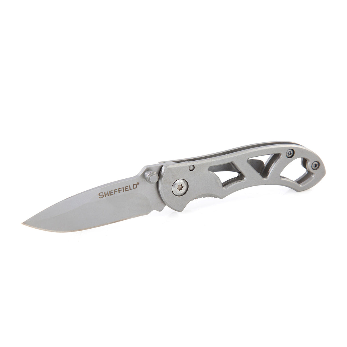 Sheffield 12931 Alloy Series Skeleframe 2.25in. Drop-Point Folding Knife Main Image