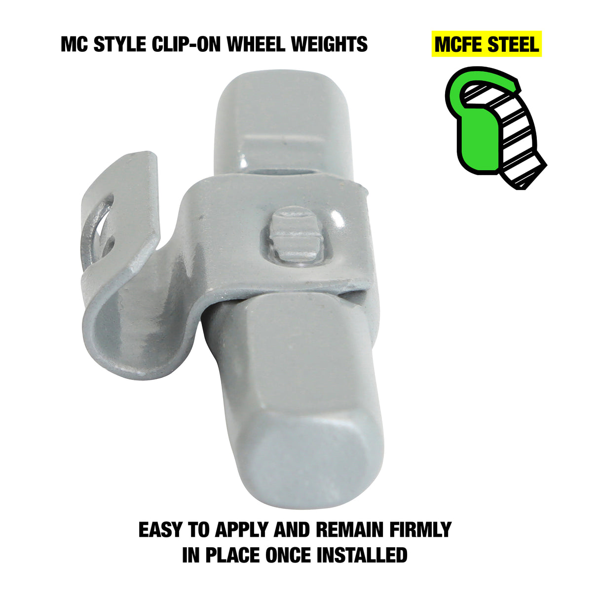 OEMTOOLS 23227 1.25 Oz. MC Style Steel Wheel Weight - 1 Box of 25 Additional Image 2