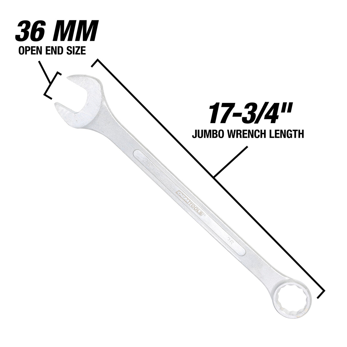 OEMTOOLS 22133 36 mm Jumbo Combination Wrench Additional Image 2