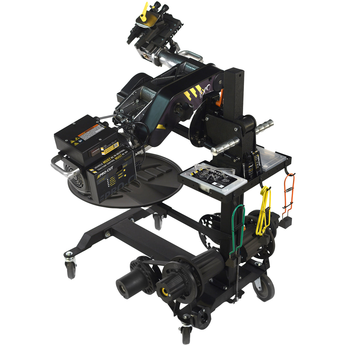 Pro-Cut X9-6ADP On-Car PFM X9 Brake Lathe with Adjustable Trolley, 6 LED Worklights, and 6 Adapters Main Image