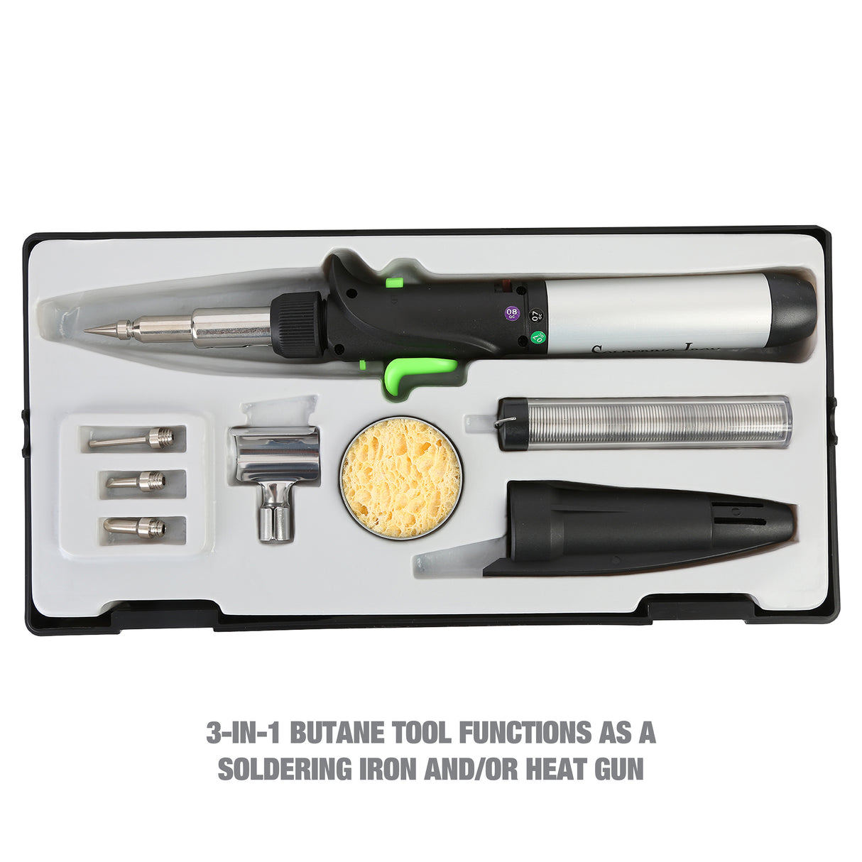 OEMTOOLS 24355 Professional 3-in-1 Butane Soldering Iron Kit Additional Image 2