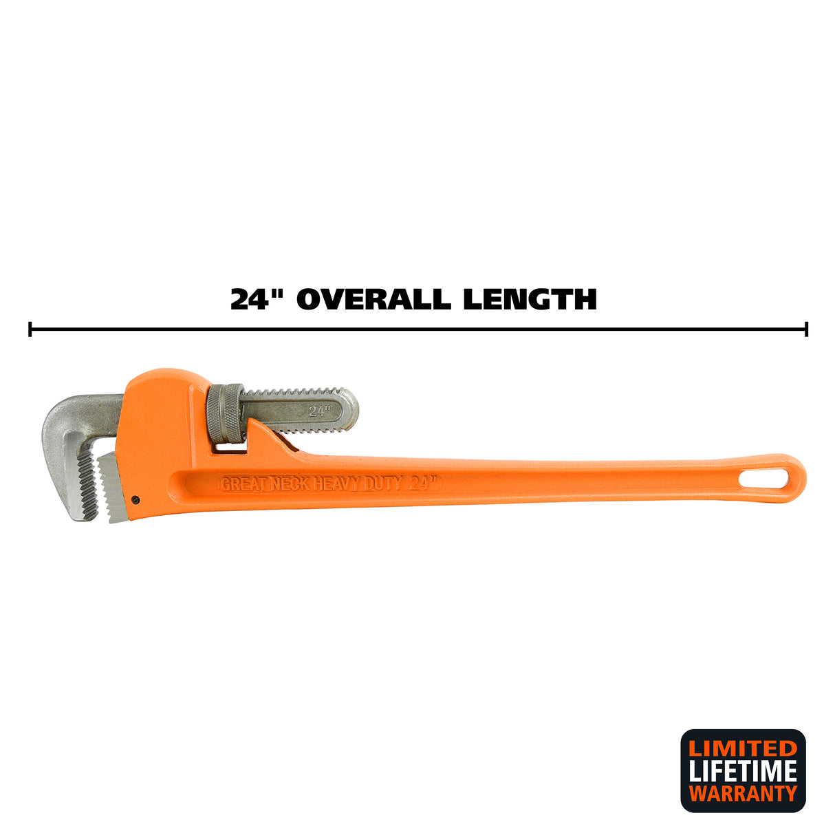 GreatNeck PW24 Pipe Wrench (24 Inch) Additional Image 1